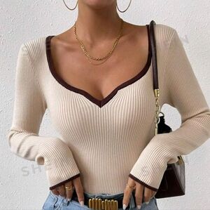 Shein Ribbed Knit Sweater